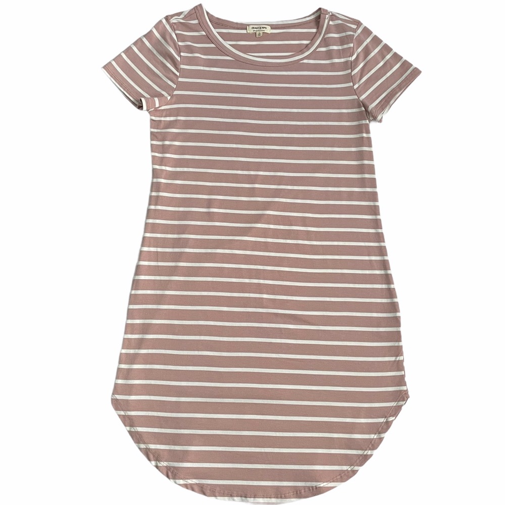 Heart & Hips Mini Striped Dress (SZ L)